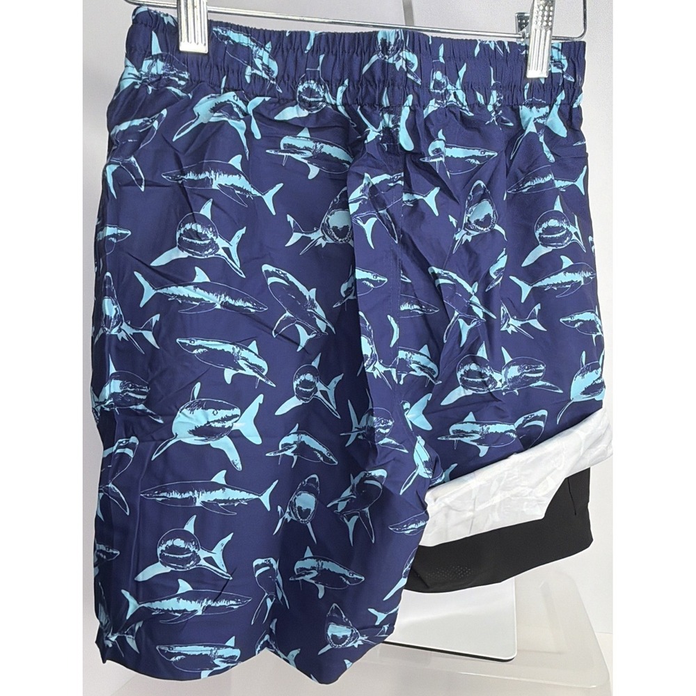 Boys Swim Trunks with Compression Liner Big Boys Quick Dry  Size 14  NEW - Picture 7 of 9